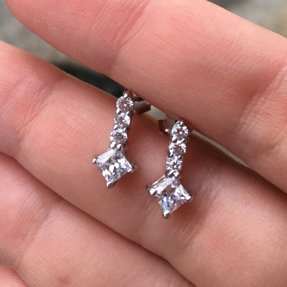 Moissanite earrings
